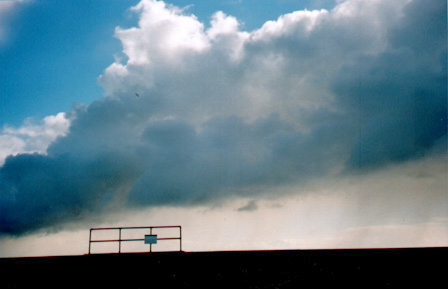 storm cloud and railing