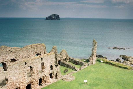 bass rock from tantallon castle