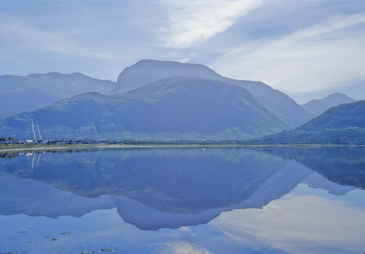 ben nevis from across loch linnhe