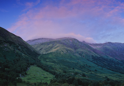 north end of ben nevis from glen nevis